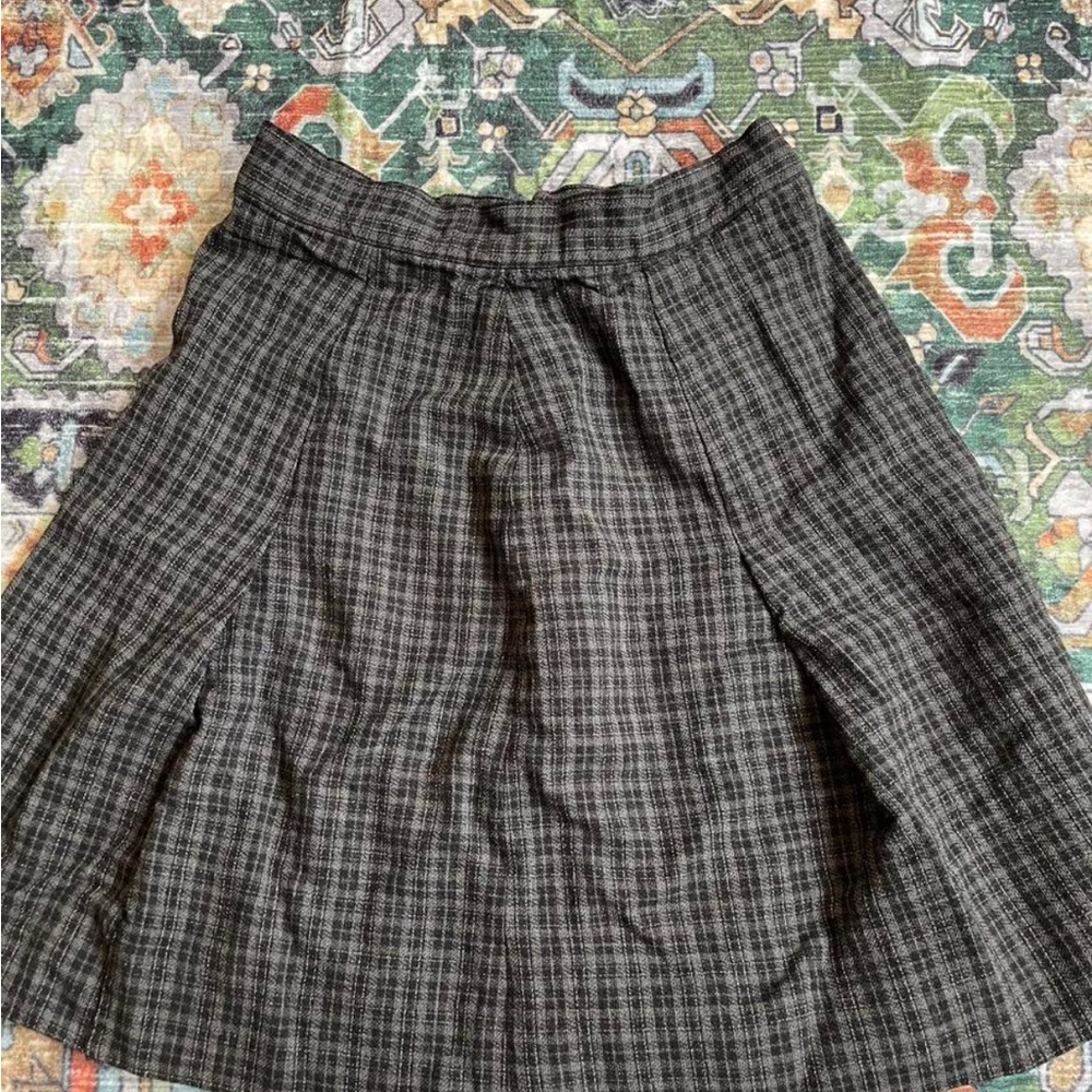 Classic Gray Plaid Women's Skirt